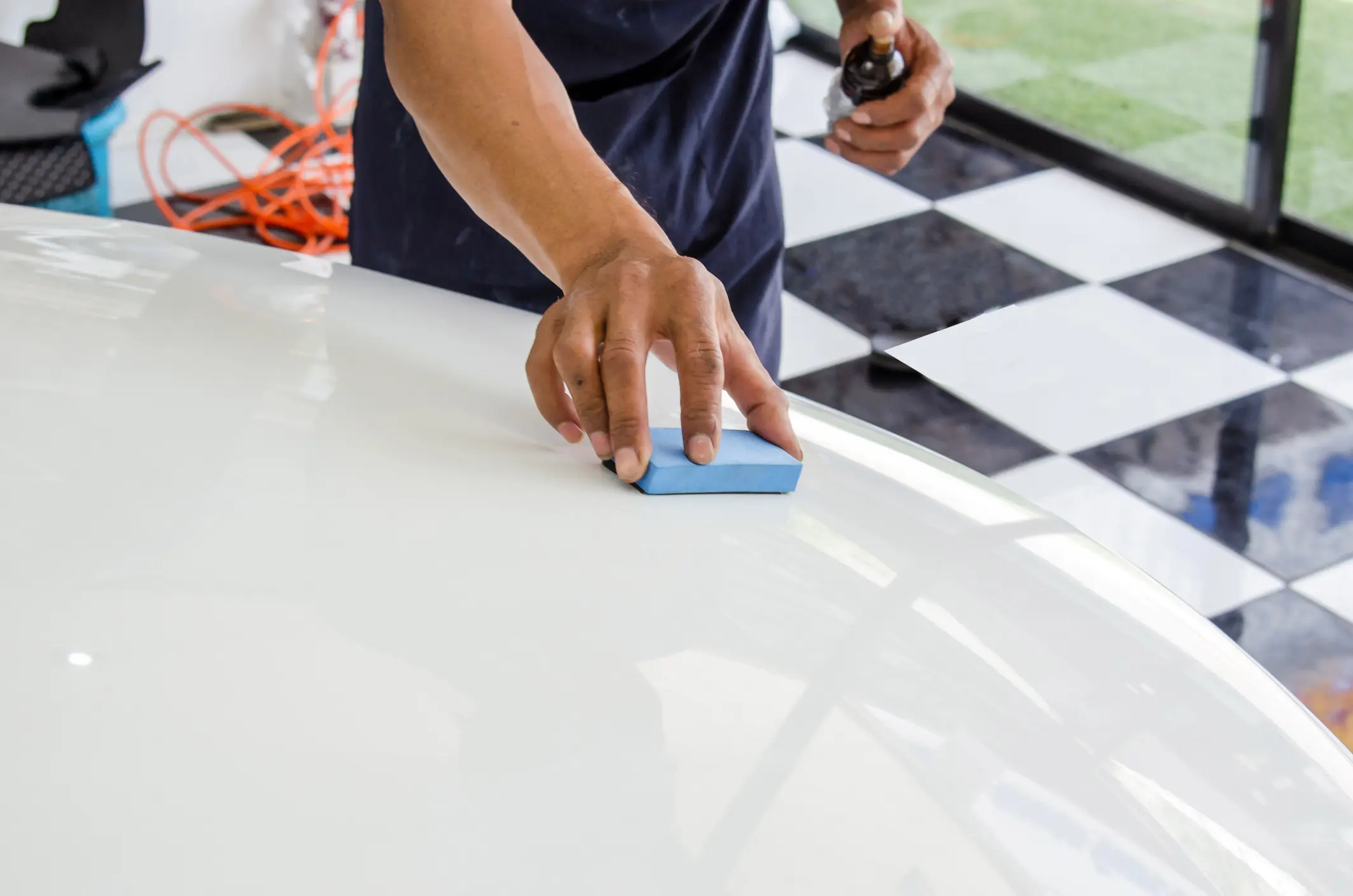 Clay Bar and High-Speed Waxing
